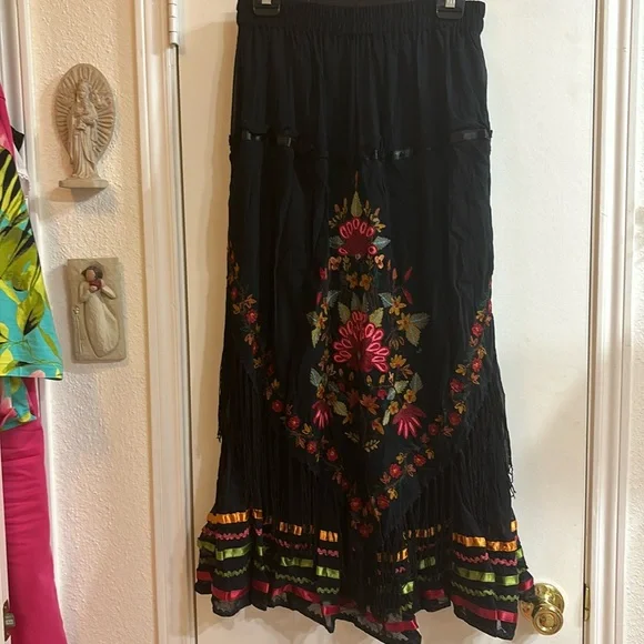 Black Gypsy Skirt - Picture 1 of 7